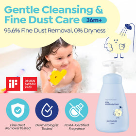 GOONGBE foam close-up texture demonstrating gentle cleansing bubbles