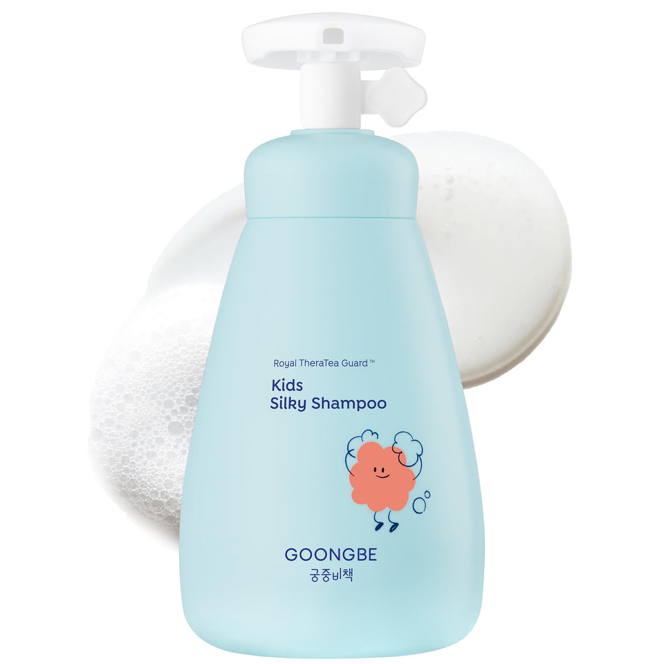 GOONGBE front bottle showing kid-friendly detangling benefits