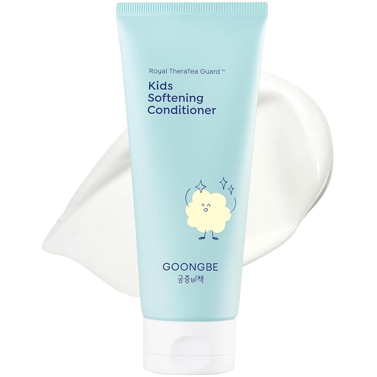 GOONGBE front bottle view showing child-friendly packaging and quick detangling