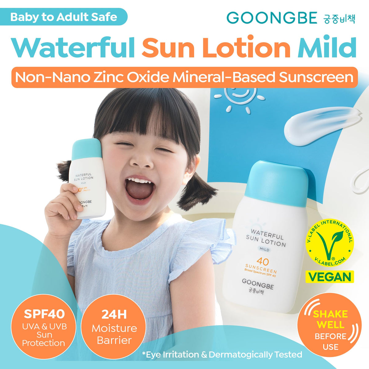 GOONGBE cushion compact open with puff for quick touch-ups