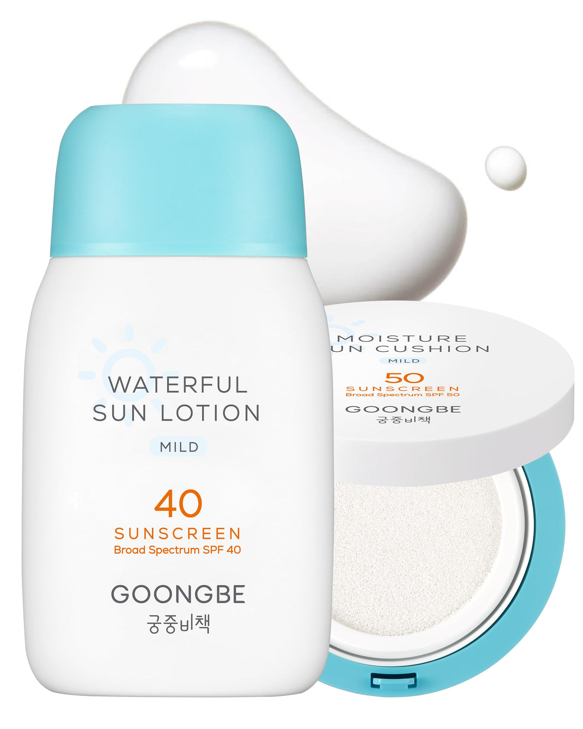 GOONGBE lotion front packaging showing SPF and vegan benefit