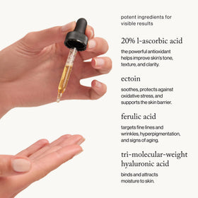 goop activated serum texture closeup showing lightweight finish