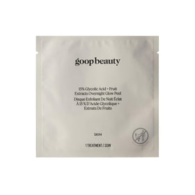 goop front packaging showing exfoliating pads and benefits