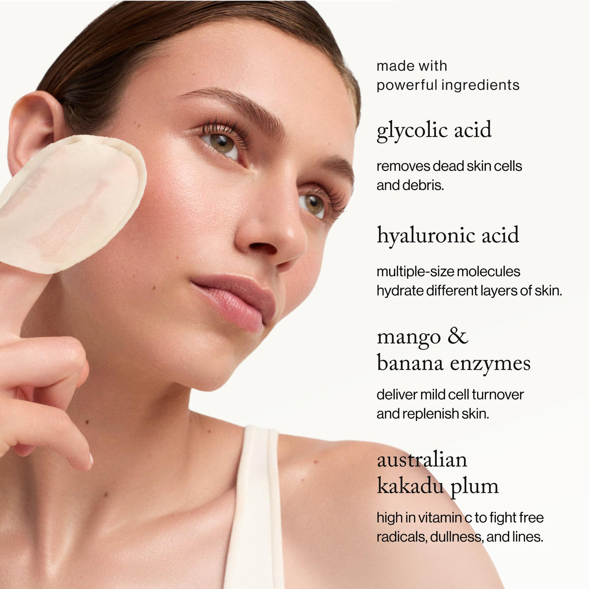 goop glycolic solution on skin demonstrating exfoliation benefit