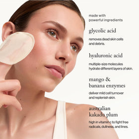 goop glycolic solution on skin demonstrating exfoliation benefit