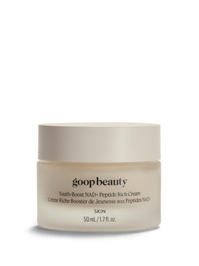 goop jar front packaging showing premium branding and clear product name benefiting skin renewal