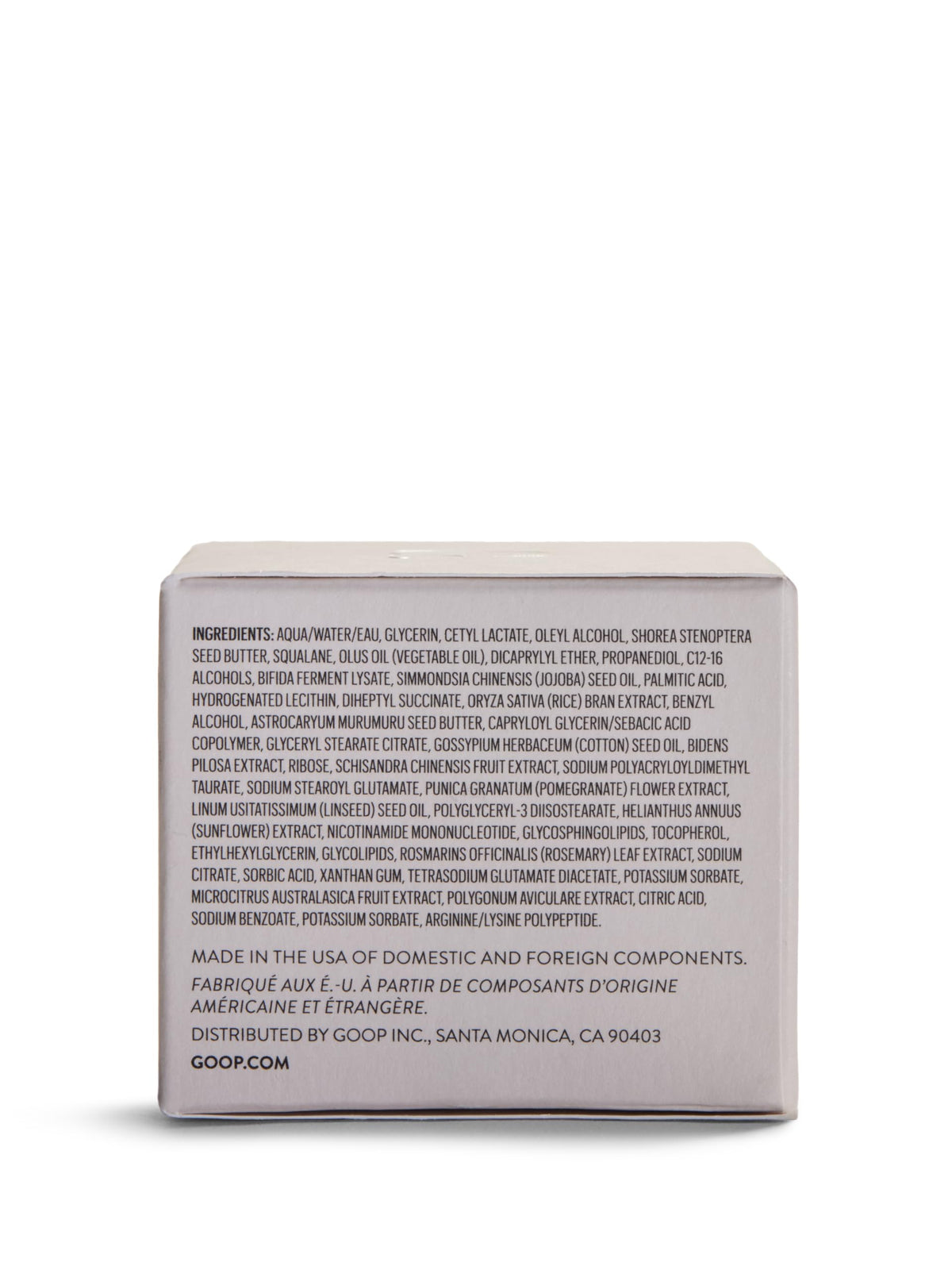 goop ingredient shot of fermented bifidus emphasizing microbiome-supporting benefit