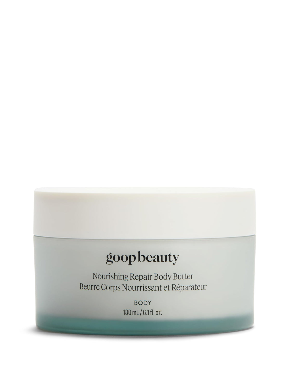 goop front jar showing clean packaging and moisturization benefit