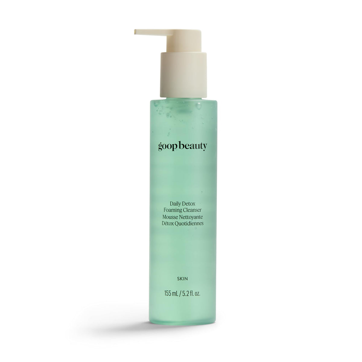 goop front packaging showing cleanser bottle and branding for effortless cleansing