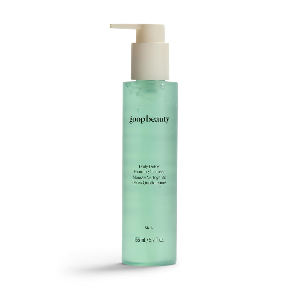 goop front packaging showing cleanser bottle and branding for effortless cleansing