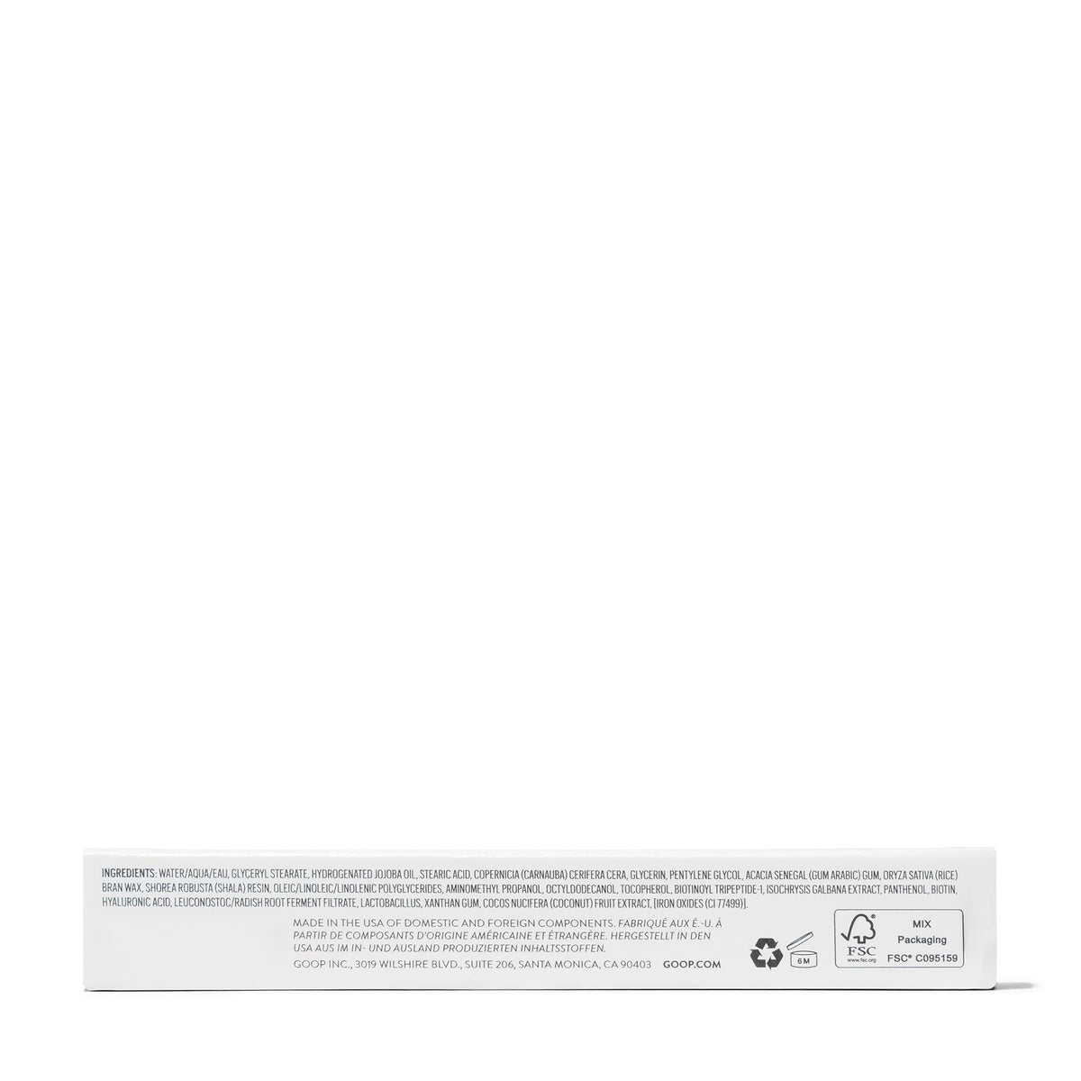 goop Featherlash ingredient focus on Tahitian microalgae capsule, highlights density benefit
