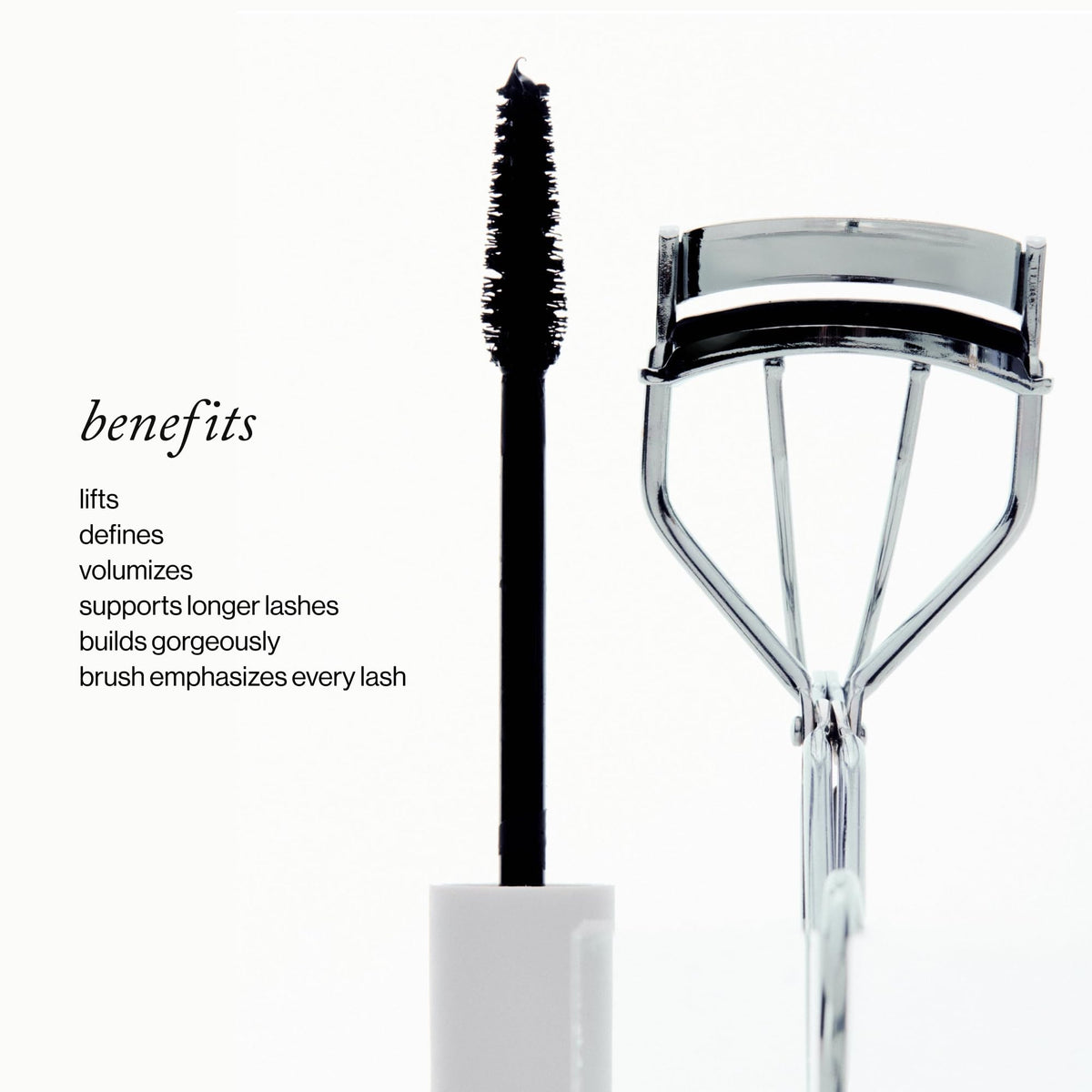 goop Featherlash wand detail with patented brush, improves precise lash separation