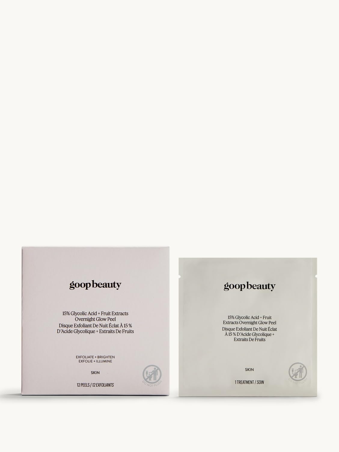goop lifestyle on bathroom counter, suggests simple nighttime skincare ritual
