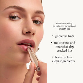 goop lip balm texture close-up highlighting creamy glide and rich emollience