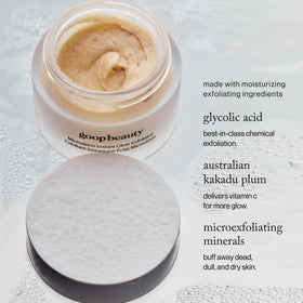 goop whipped marshmallow-like texture close-up highlighting gentle application