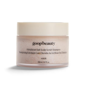 goop scalp scrub front packaging showing label and size, signaling clean detox