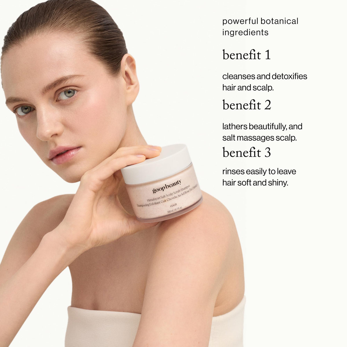 goop whipped texture close-up demonstrating creamy consistency and gentle exfoliation