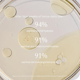 goop serum drops on skin illustrating fast absorption and glow