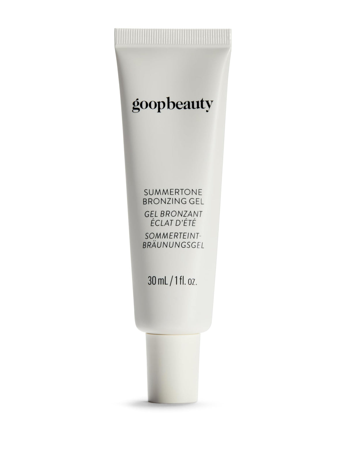 goop Summertone front tube shows sleek packaging and portable design for travel