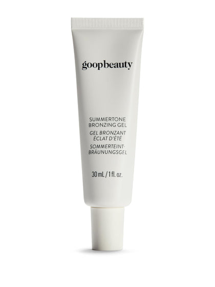 goop Summertone front tube shows sleek packaging and portable design for travel