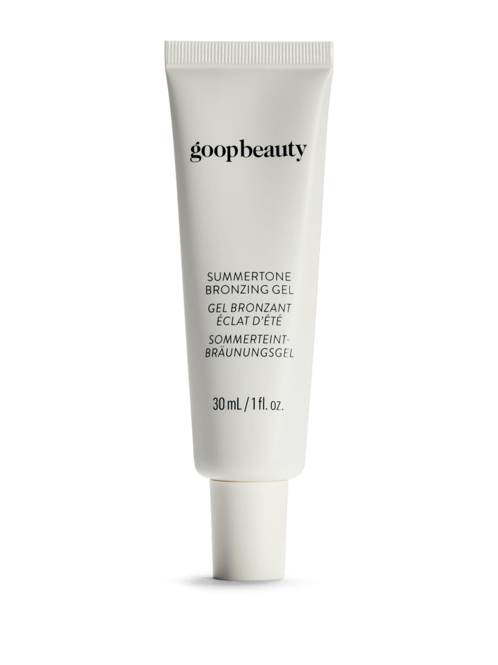 goop Summertone front tube shows sleek packaging and portable design for travel