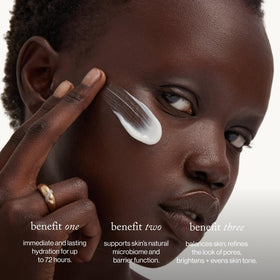 goop water-cream texture close-up revealing lightweight, hydrating finish