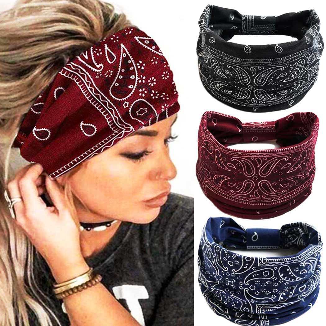 GORTIN front view of three headbands showing colors and pack benefit