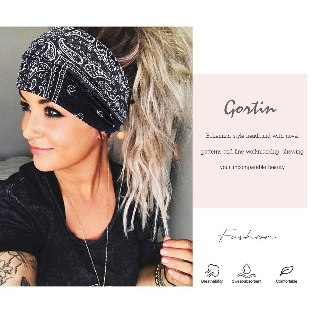 GORTIN model wearing headband outdoors demonstrating secure all-day wear