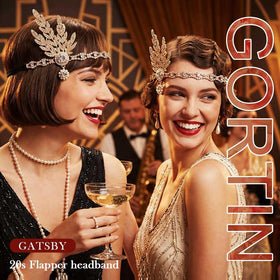 GORTIN pearl and leaf motif closeup showing Art Deco details and eye-catching shine