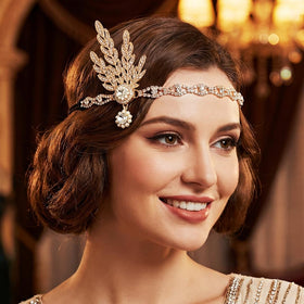 GORTIN headband worn on model side profile demonstrating vintage style and comfortable fit