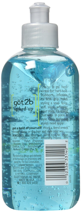 Got2B gel texture close-up clear thick gel demonstrating firm grip