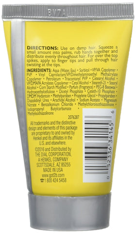 Got2B being applied to hair to create a firm spike, demonstrates lasting hold