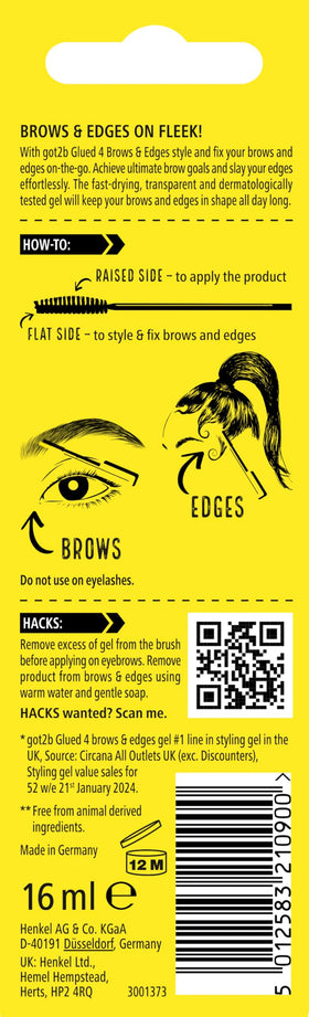 Got2B dual-sided fiber brush close-up offering precise brow control