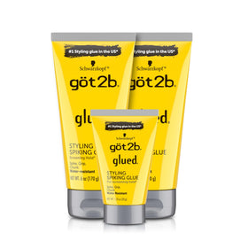 Got2B front packaging showing two 6 oz tubes and travel tube, instant styling solution