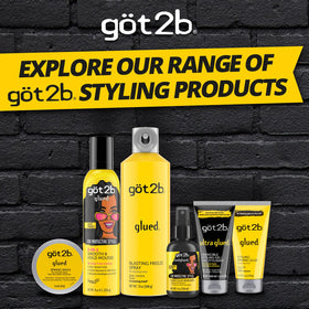 Got2B Glued styled spikes in lifestyle shot showing long-lasting hold