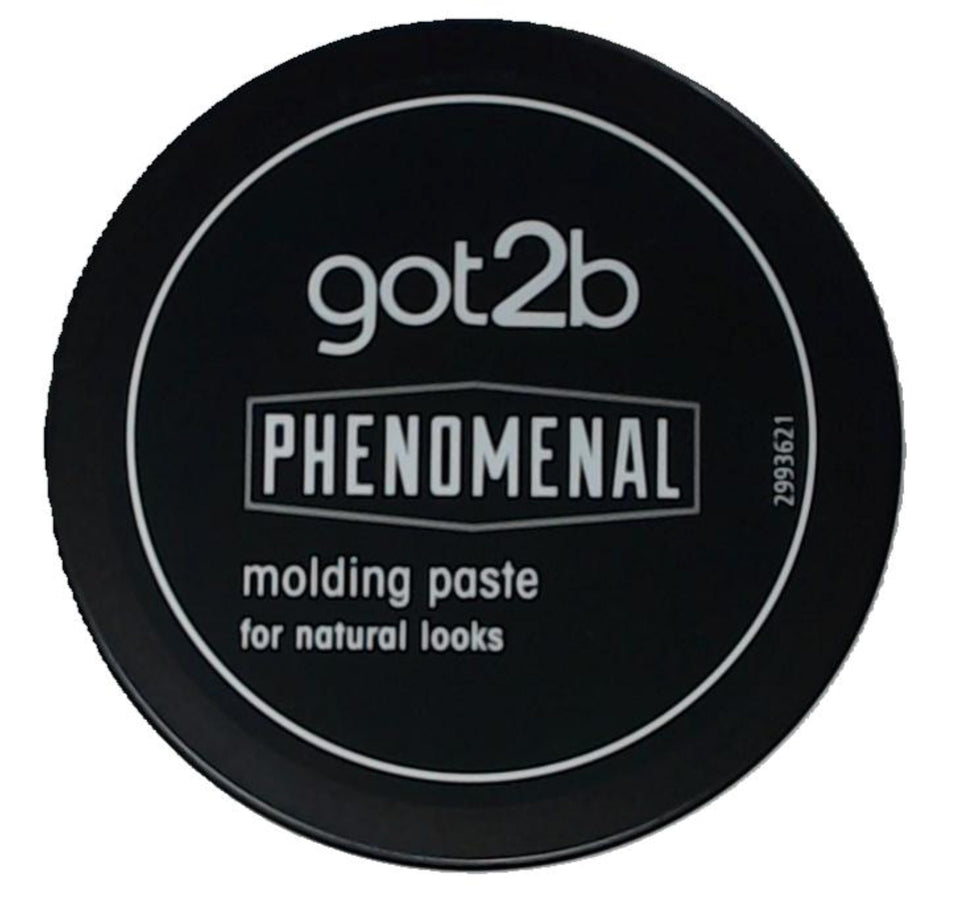 Got2B Phenomenal moulding paste front pot showing label and compact size benefit