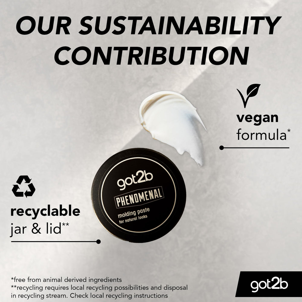 Got2B Phenomenal label close-up showing product name and usage benefits