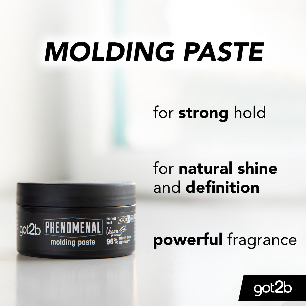 Got2B Phenomenal paste texture close-up revealing creamy consistency for easy styling