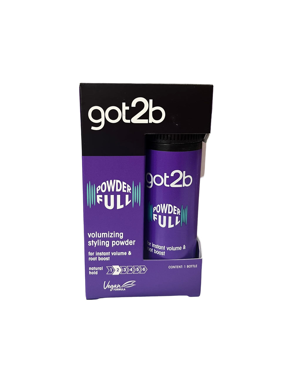 GOT2B powderful front packaging showing compact twin pack for easy storage