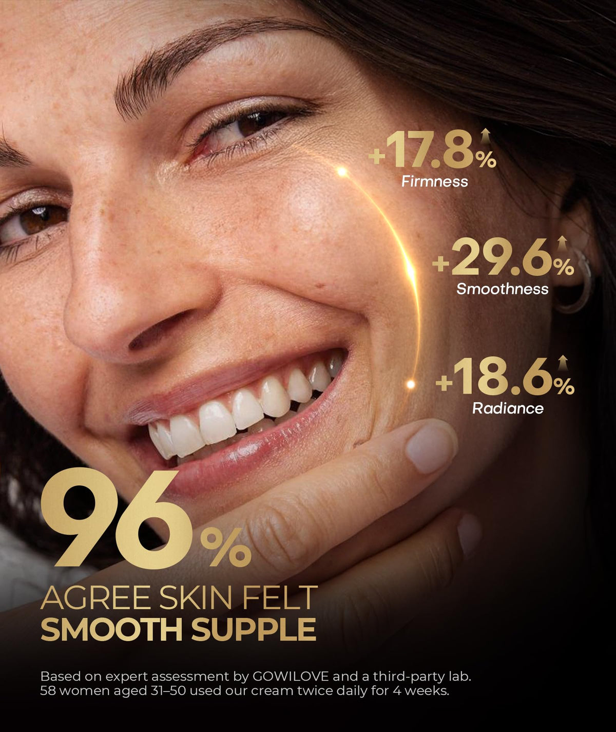 GOWILOVE whipped balm texture close-up that melts for instant, non-greasy absorption