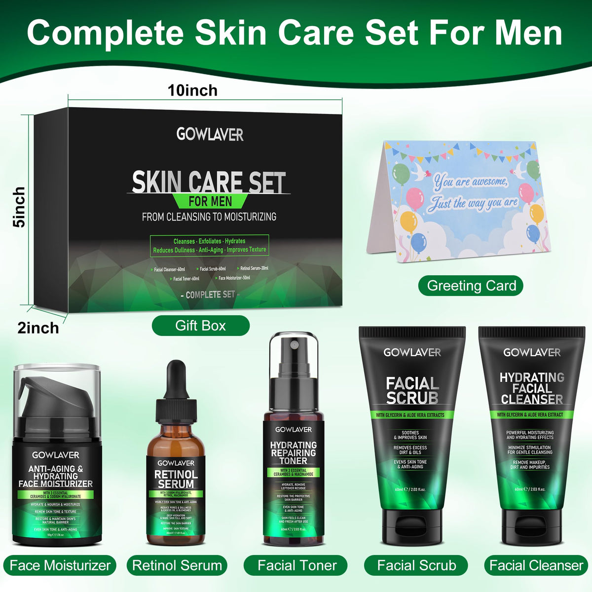 GOWLAVER travel size arrangement compact kit for on-the-go grooming and convenience