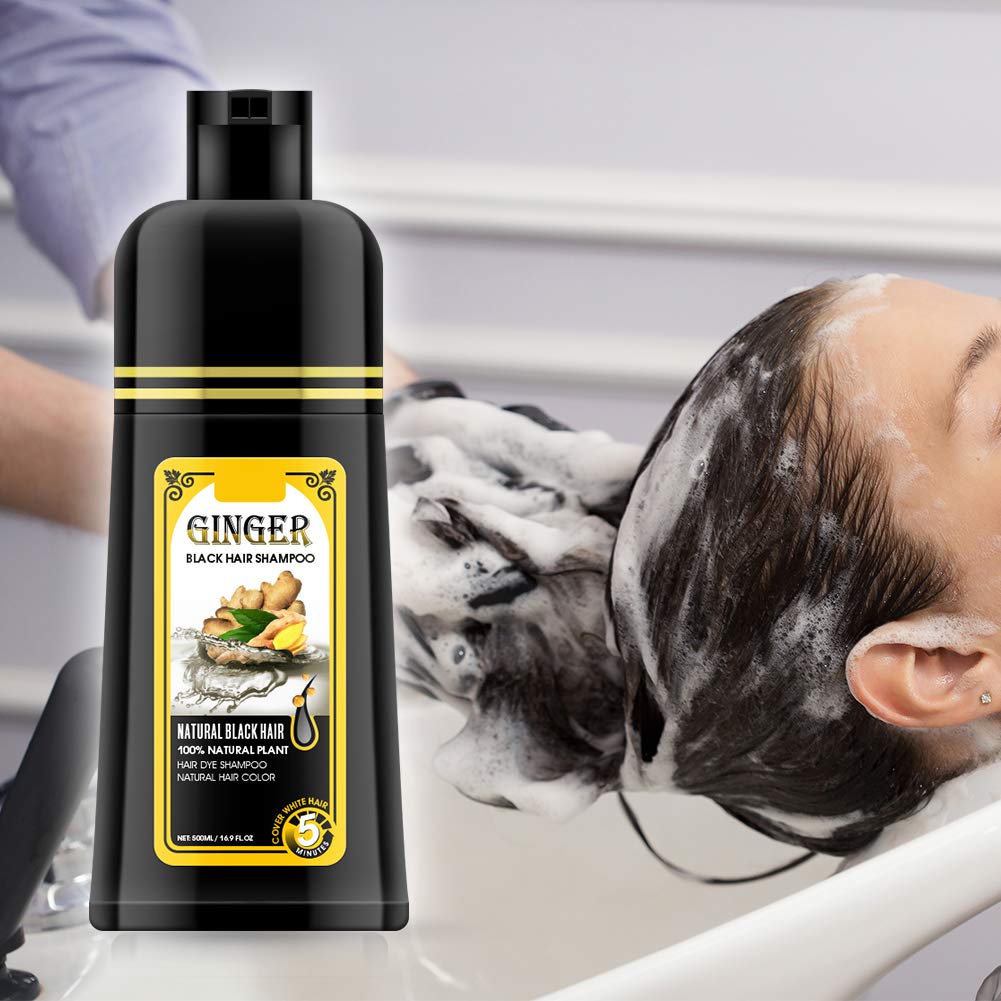 gowwim applied to wet hair demonstrating easy five-minute color application