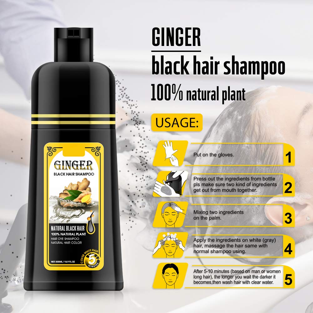gowwim before and after hair photos showing natural black coverage benefit