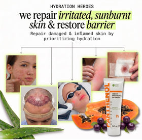 GPC GREEN PHARM COSMETIC tube near sunglasses illustrating after-sun comfort