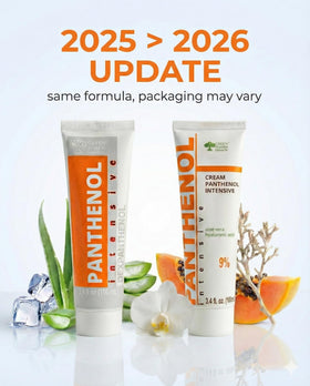 GPC GREEN PHARM COSMETIC label close-up with ingredient list for transparency