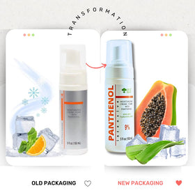 GPC GREEN PHARM COSMETIC label closeup highlighting key soothing ingredients