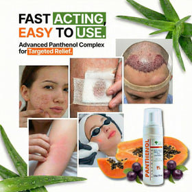 GPC GREEN PHARM COSMETIC spray in use on forearm to reduce redness