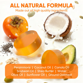 GPP persimmon soap close-up texture highlighting gentle formula