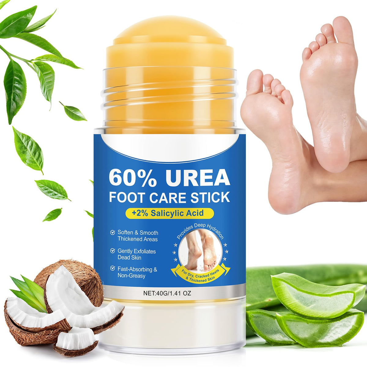 GPUPFJPW front packaging of 60% urea cream stick showing compact design and benefits