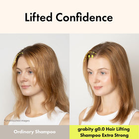 grab!ty shampoo in shower being applied for clarifying scalp benefits